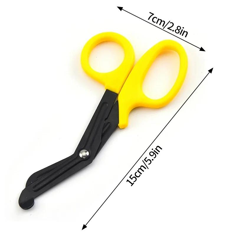 15Cm Medical Scissors Survive Paramedic Medical Rescue Scissor Trauma Gauze Tactical Stainless Steel Shears Survival Rescue
