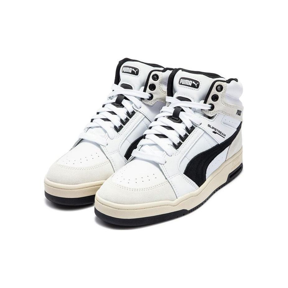 Puma Slipstream Mid Heritage Leather Sneakers Unisex Sneakers Black White Gray 386545-03