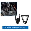 Carbon Fiber Style Gear Shift Collar for M3 F80 M4 F82 2014 2015 2016 2017 2018
