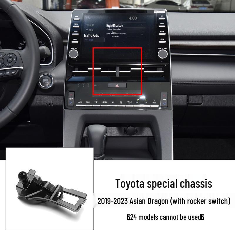 Car Phone Holder for Toyota 6th Gen Camry, Corolla, Highlander - Clip Base Accessory