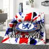 Chelsea Fc Football Player Personalized Name Blanket Gift Personalized Blanket Soft & Cozy Great for Couch Bedding Bed Home Decor All-Season Use