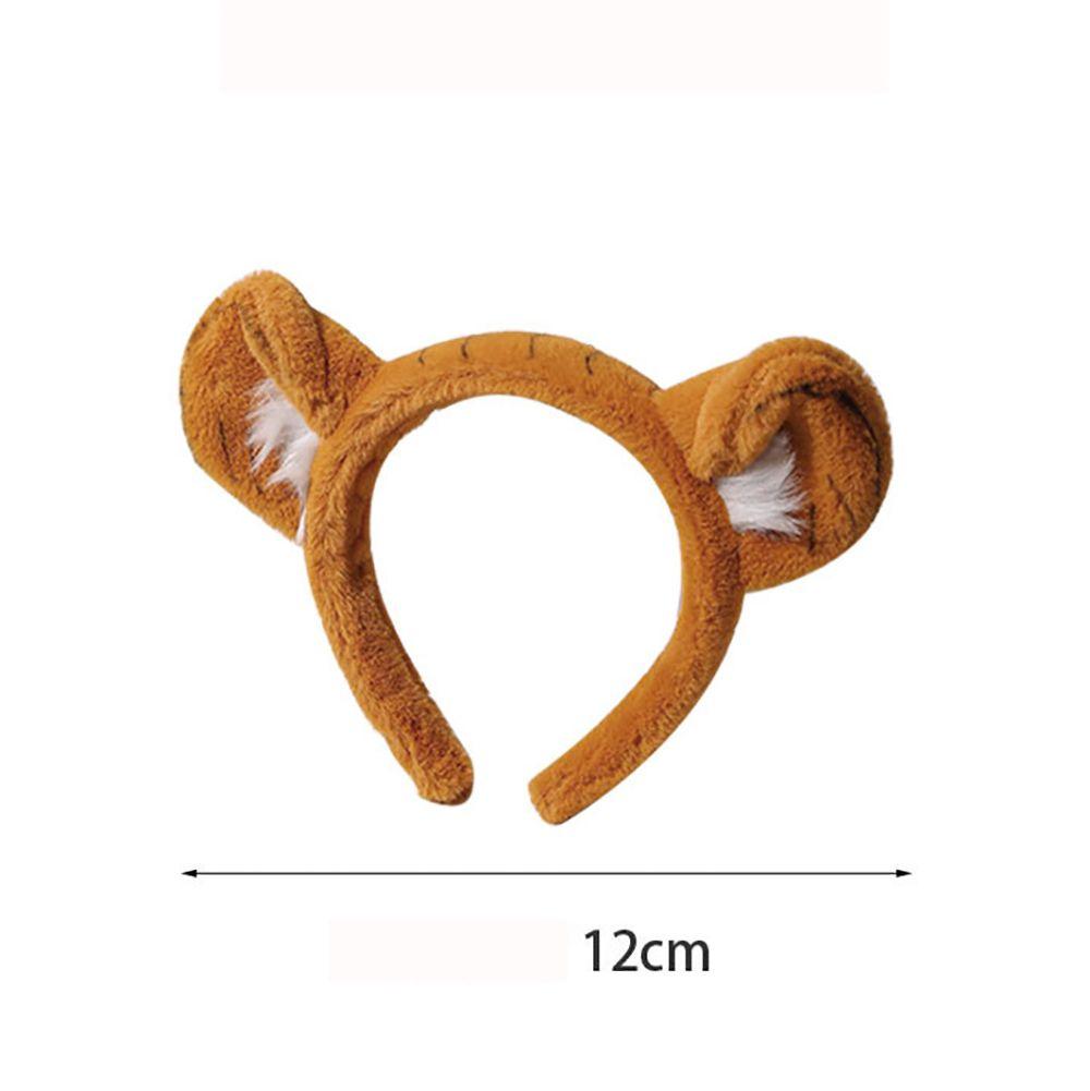 Plush Make Up Wash Face Women Hair Band Korean Style Head Hoop Hair Accessories Tiger Ear Headband