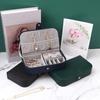 Jewelry rage Case Organizer Durability, Gift Accessory, Compact Travel Box PU Leather for