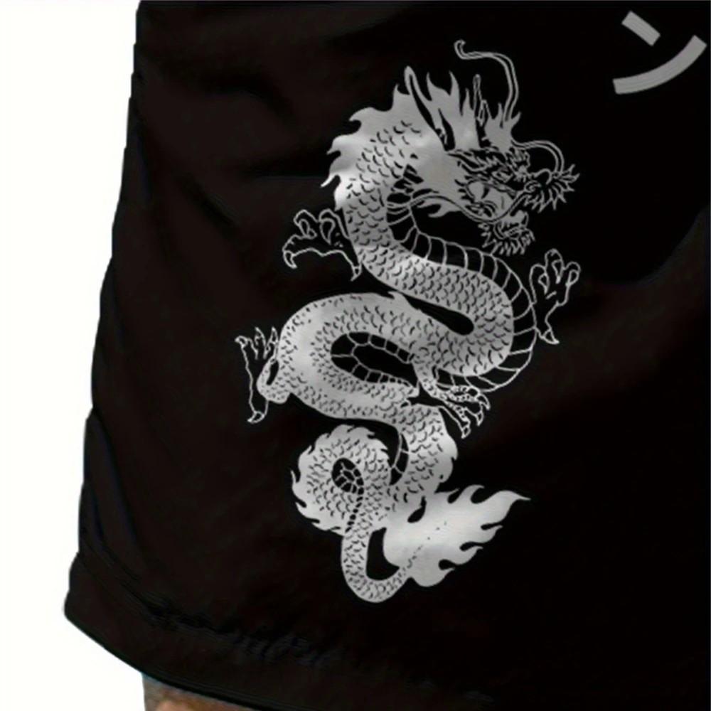 Twin Double Dragon Muay Thai Boxing Kickboxing Shorts 3D Print Training Unisex Men Women Quick Dry Fitness Gym Sport Workout Casual Streetwear