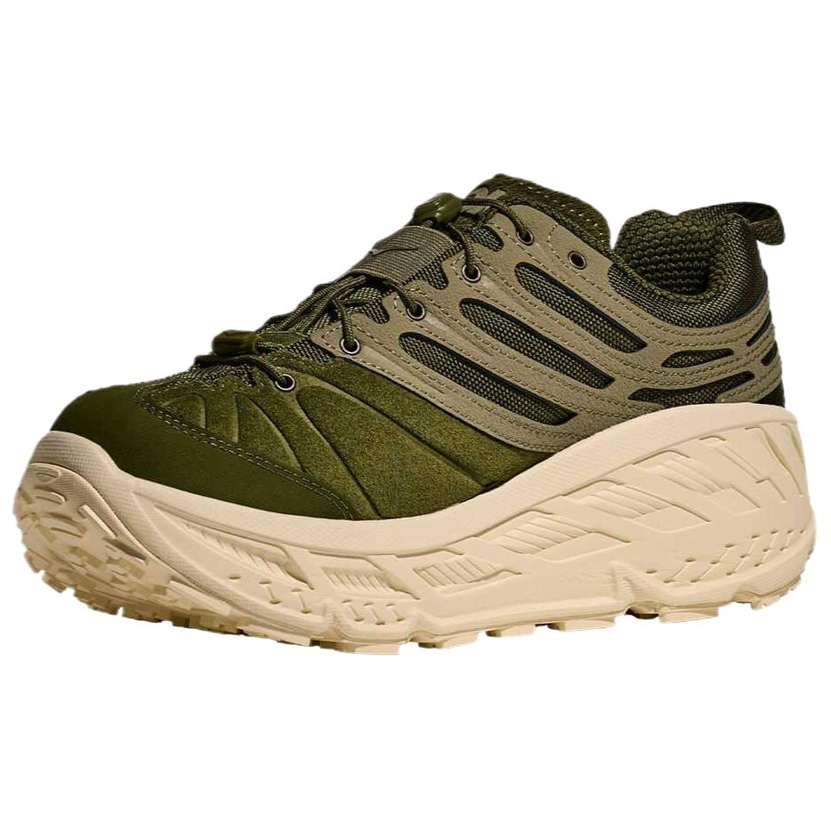 HOKA One One Stinson Evo Og Comfortable Soft Slip Resistant Durable Low Top Casual Trail Running Shoes Unisex Sneakers Green 1166450-MRNW