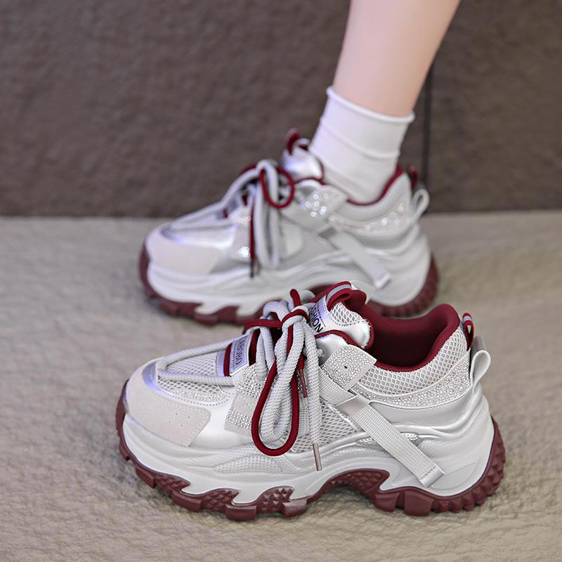 

2025 new European and American popular large-size dad shoes women s shoes winter velvet thick-soled versatile sports shoes men and women the same sty 43