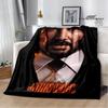 Film John Wick bedruckte Decke Picknickdecke Warme Decke Weich und bequem Heimreise Decke Bettwäsche Geburtstagsgeschenk