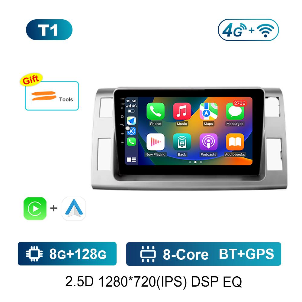 for Toyota Previa 3 2006 - 2019 for Estima 3 2006 - 2016 Radio Multimedia Player Carplay Android  GPS Navi WiF 4G Auto Tools