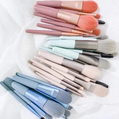 8 STÜCKE Tragbares Make-up Pinselset Weicher Make-up Concealer Pinsel Rouge Pinsel Loser Puder Lidschatten Foundation Pinsel Beauty Tools