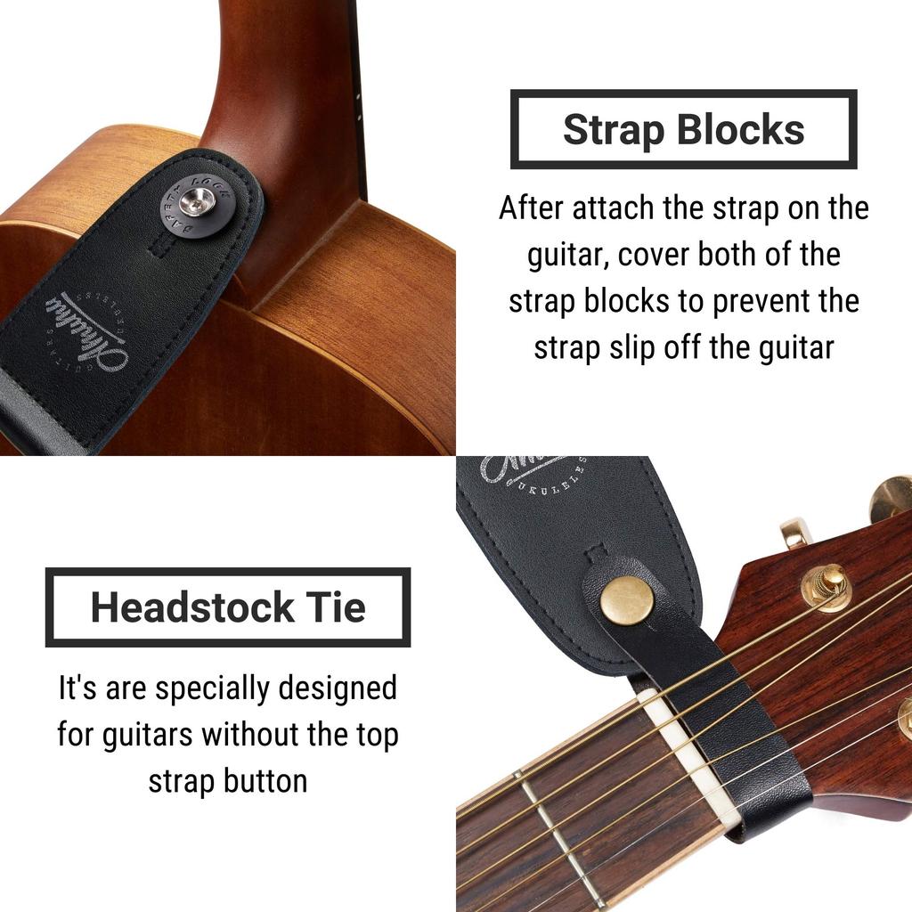 Amumu Nylon Seatbelt Guitar Strap with Clip and Zipper Buckle, Fits Acoustic, Electric, and Bass Guitars, Adjustable Length