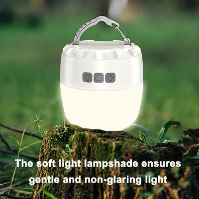 Lampada da campeggio a LED, lanterna multifunzionale per campeggio, lampada portatile per tenda, ricaricabile tramite USB e impermeabile