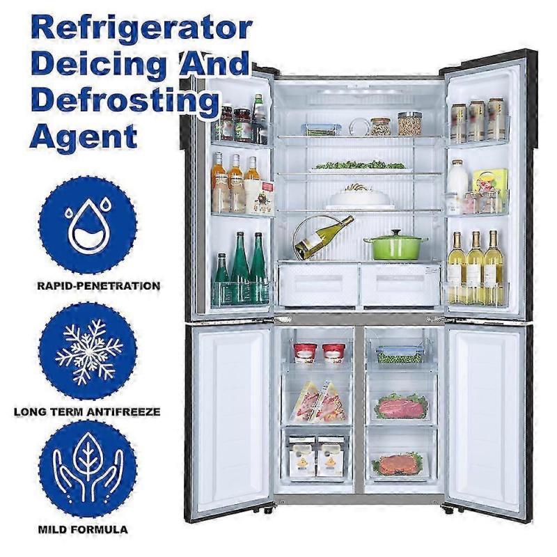 2X Freezer Defrosting Deicing Spray,De-Icer For Refrigerator Defroster Ice Buildup