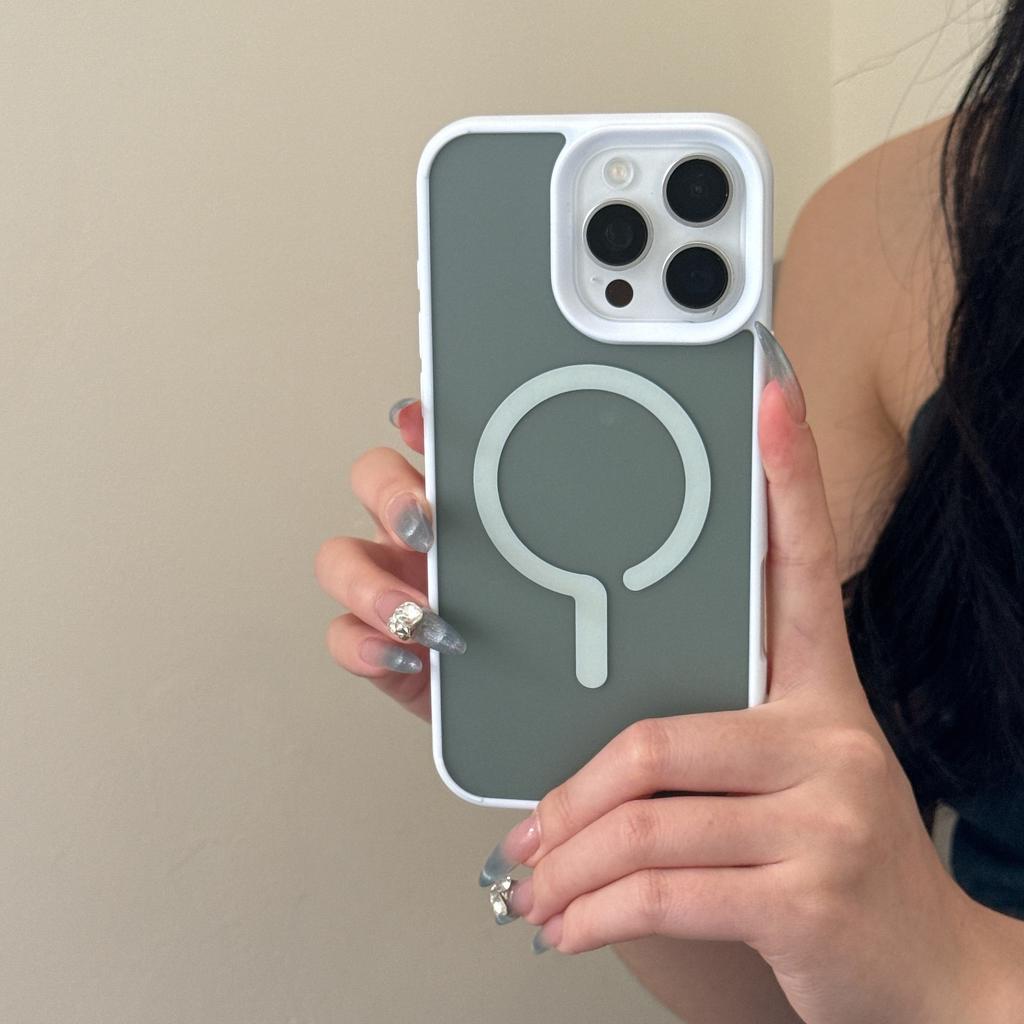 Skin-friendly simple matte case, suitable for iPhone16Pro max mobile phone case, Apple 17 question mark magnetic case 14/15.