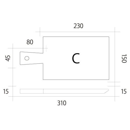Dasholz Cutting Board C Black Cherry