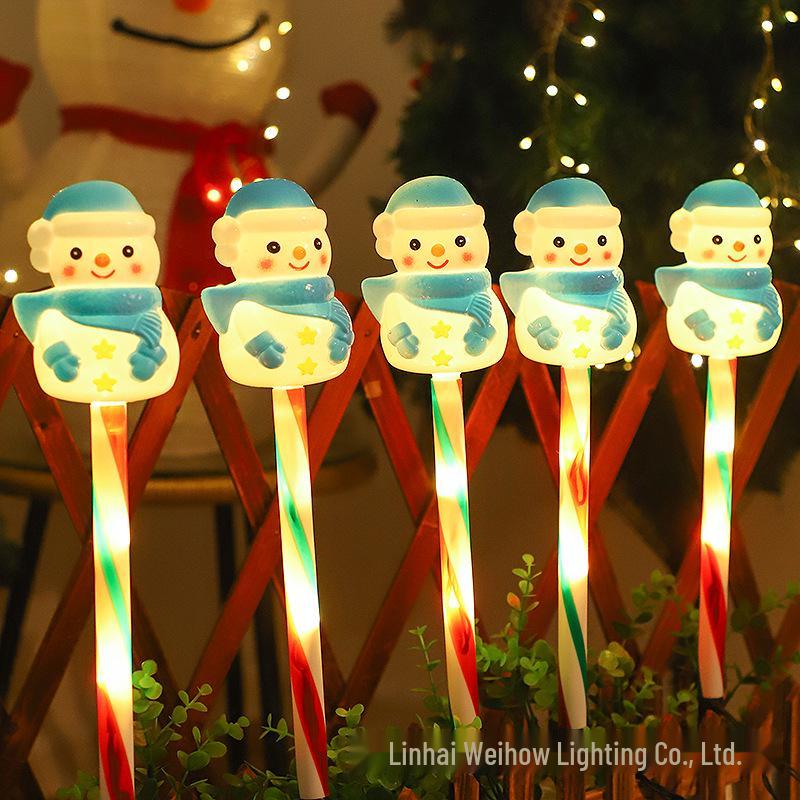 Solar LED Christmas Garden Courtyard Atmosphere Lights: Outdoor Ground Insert