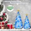 Christmas Tree DIY Kit Sea Glass Pieces For Christmas Tree Lights Lamp For DIY Crafts Christmas Ornament Crafts