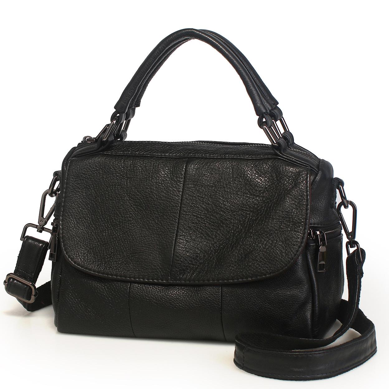 

Дизайнерская сумка, роскошные сумки на плечо из натуральной кожи для женщин, повседневные сумки, однотонная большая повседневная сумка через плечо чёрный