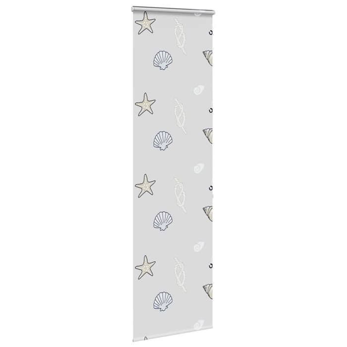VidaXL Store enrouleur de douche avec cassette largeur du tissu 56 cm, store de douche, store enrouleur de rideau de douche, 4015008