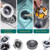 1/2pcs Clog-Free Sink Strainer Basket, 3-in-1 with One-Touch Pop-Up Core, Universal Size Easy Install Drain Filter,Sink Strainer
