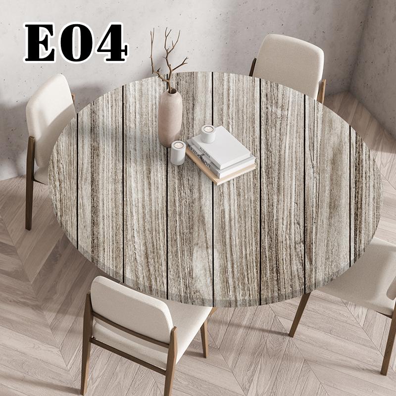 60/90/120Cm Wasserdichte Runde Tischdecke Ölfest Tischschutz Einstellbar Küche Esszimmer Hochzeitsparty Tischdecke Heimdekoration