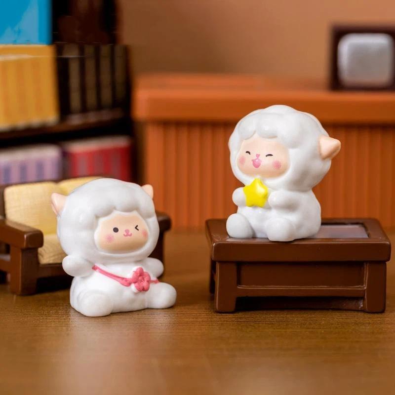 1Pc Miniature Fairy Garden Accessories Cute Sheep Lamb Ornament Figurines Home Garden Dollhouse Terrarium Decor
