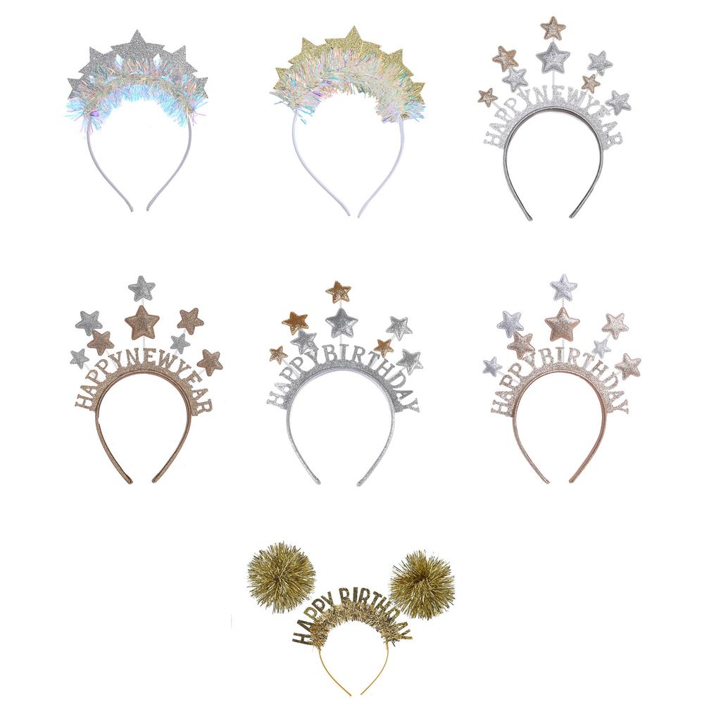 Silver White Star Party Headpiece Fashionable And Eye Catching Headband For Women And Teens Weddings And Performances