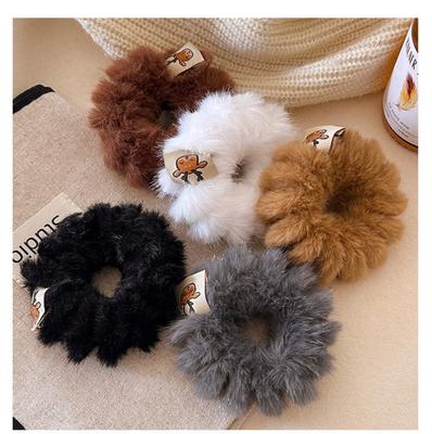 Elastico per Capelli in Peluche da Donna, Aspetto di Alta Gamma, Perfetto per Legare le Code di Cavallo.