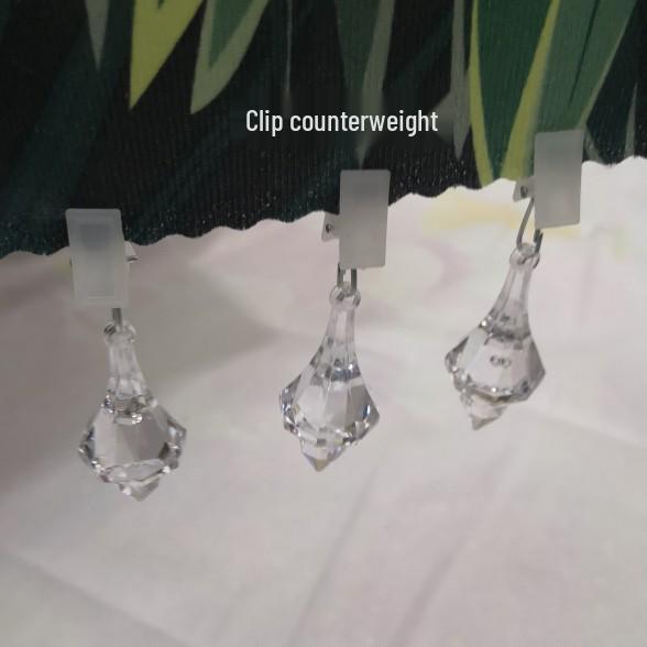 

12g Clip-On Curtain Weight for Sheers, Blackouts, Shower Curtains, and Decorative Vertical Drops 4 pcs