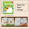 Kids Magic Line Drawing Book, 46 Pages Connect Dots Activity Workbook, Fun Way To Build Concentration & Hand-Eye Coordination