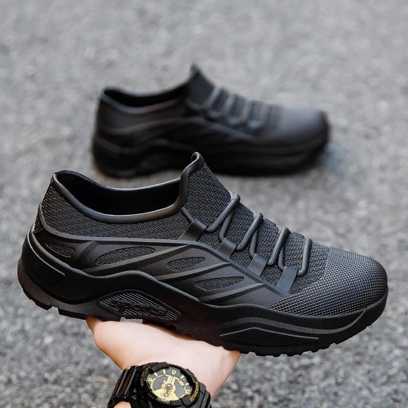 Herren Regenstiefel Flach Wasserdicht Abriebfest Küche Autowäsche Arbeitsschuhe Outdoor Herren Sneaker Herren Leichte Angelschuhe