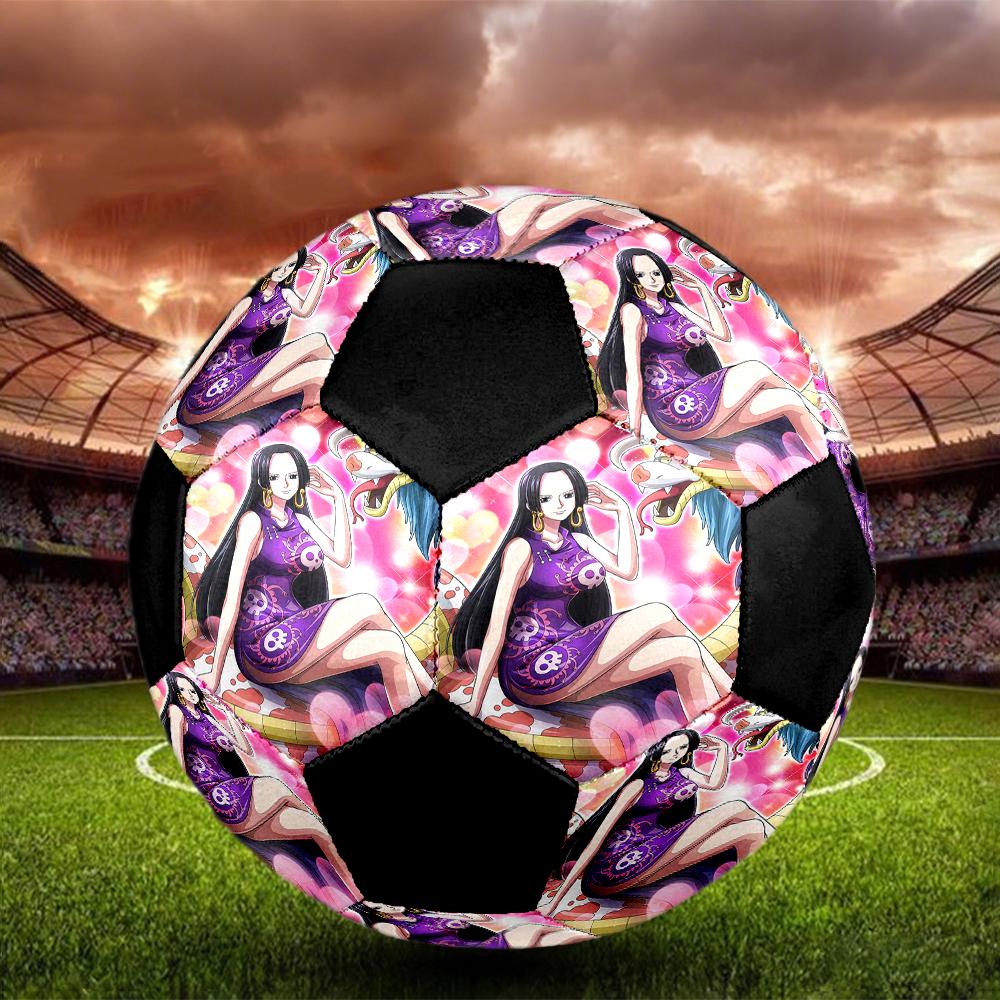1pc Boa Hancock One Piece Football Soccer Ball Size 5 Indoor Soccer Ball Fashion Colorful Backyard Game -Great For Sports Fans Gift HE55