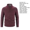Herren Pullover Mantel Halbreißverschluss Strick Elastisch Lange Ärmel Stehkragen Oberbekleidung Reine Farbe Englischer Stil Alltagskleidung Schule Mittellanger Pullover