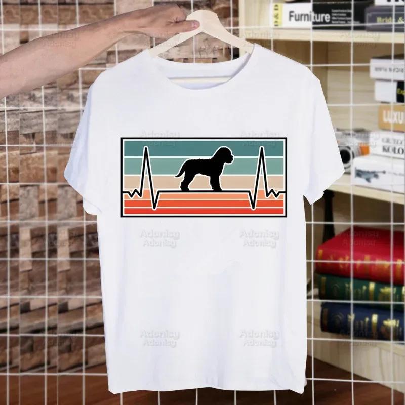 Das Leben ist besser mit Lagotto Romagnolo Herren Damen T-Shirt Tops Rundhals Weich Hund Italienische Rasse T-Shirt T-Shirt Kleidung T-Shirt