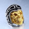 Exaggerated Ring Men's Domineering Ring Punk Style Skull Pilot Ring