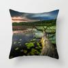 Sunset Sunset Beach Scenery Printed Pillow Cover Sofa Decoration Car Office Seat Cushion Cover Room Home Decor Pillow Cover