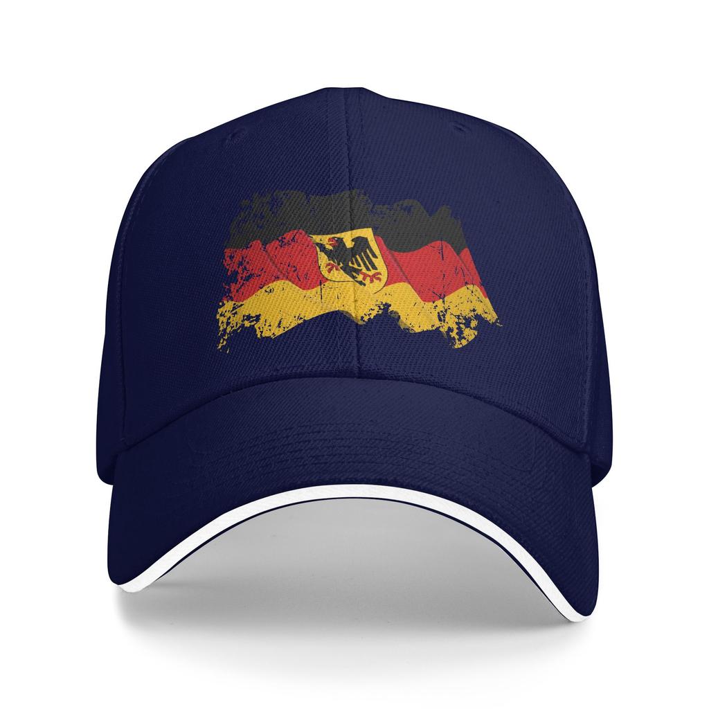 Deutschland Flag of German Casual Baseball Cap Summer Adjustable Kpop Rock Hip Hop Hats Men Adult Fitted Retro Baseball Caps