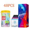 48 Pcs/Pack 14 Types Sexy Latex Condoms for Men Gay Dots Pleasure Nautural Rubber Penis Sleeve Male Contraception Condom