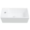 White Wash Basin 48 X 25 X 15 Cm Ceramic