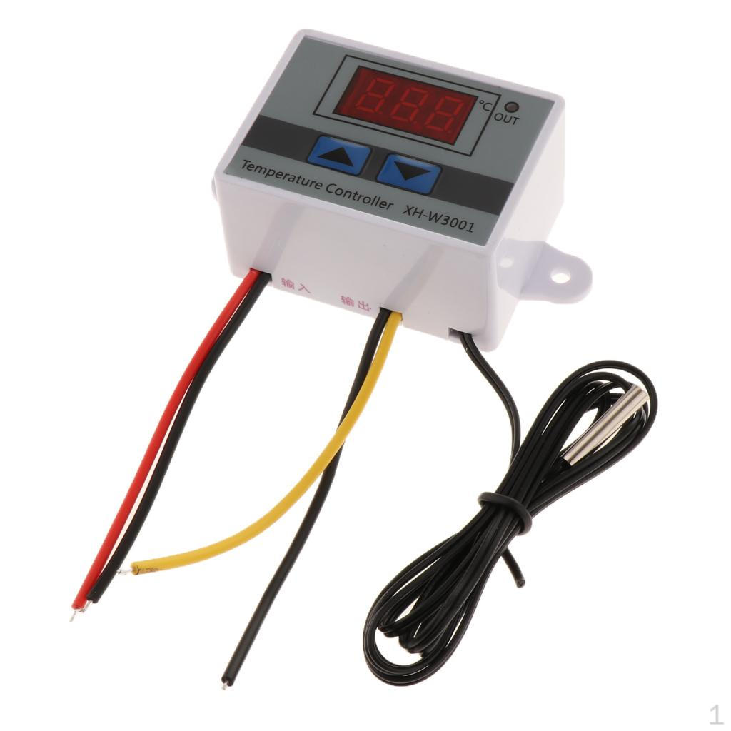 XHW3001 12V DC Digital Temperature Controller ℃ Degree NTC 10 Module Switch with Probe