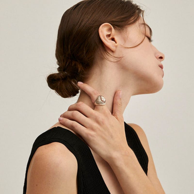 HYERIKIM JEWELLERY Forget-me-not Ring(clear)