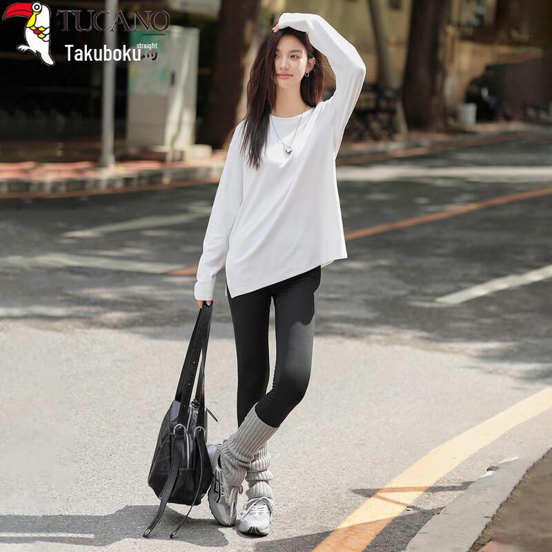 Woodpecker Women s Pure Cotton Round Neck Long Sleeve T-Shirt XL
