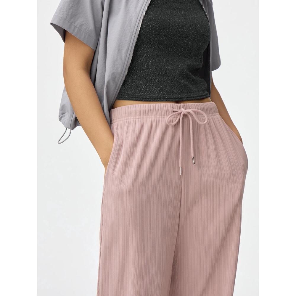 Gu Rib Pull On Pants  Length 68.0 72.0cm 