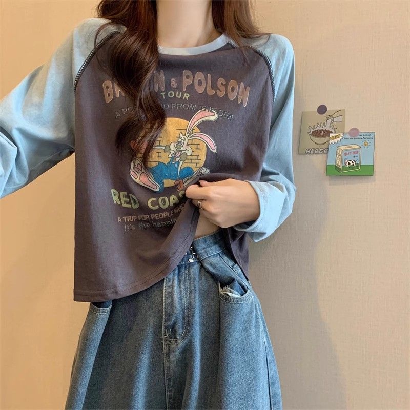 

Женские повседневные топы с длинным рукавом, дизайнерские футболки для девочек, уличная одежда, женские сексуальные футболки, милые топы