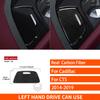 For Cadillac CTS 2014- Real Carbon Fiber Stickers Central gear shift storage box panel Car Accessories Interior decorative