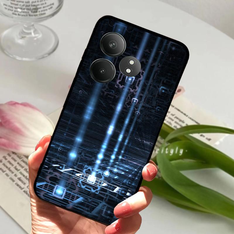 For Realme GT 6 GT6 Case Shockproof Soft TPU Silicone Phone Cover For Realme GT 6T Capa Realme GT6 GT6T Cartoon Matte Bumper
