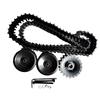 A03E-Track + Track Drive Wheel / Track Wheel + Bearing Wheel Tank Car Chassis Robot Wall Power Model Kit