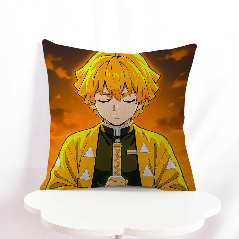 A-Agatsuma Zenitsu Personalized Pillow Cover Kids Bedroom Wild Party Decor Pillowcase Kid Birthday Shower Gift