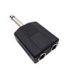 / Stereo DIY 6.35 6.5 Jack Adapter Microphone Splitter Converter Audio Converter 6.35mm Audio Plug