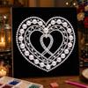 Heart Shape Pearl Art Kit with Frame 3D Shiny Bead Canvas Relaxing Craft Living Room Decor for Home Wall Art Display Projects DIY Handmade