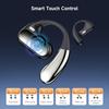 Offene Kopfhörer mit Mikrofon, Over-Ear Kabellose Ohrhörer mit Ohrbügel 80H Wiedergabezeit Bluetooth 5.4 Kopfhörer mit LED-Anzeige Ladecase IPX7 Android iOS